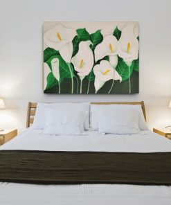 Alternative view of White Lilly Floral Painting