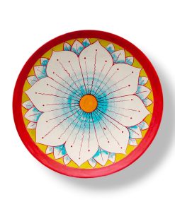 Hand painted wooden plate
