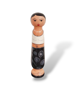 Hand painted wooden doll ; Thilaka